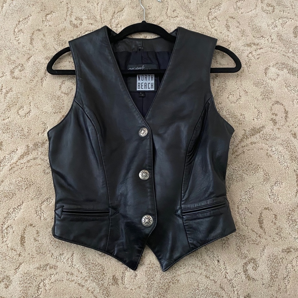 leather vest top